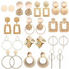 Load image into Gallery viewer, Fashion Statement Earrings 2019 Big Geometric Round Earrings For Women Hanging Dangle Earrings Drop Earing Modern Female Jewelry
