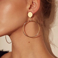 Load image into Gallery viewer, Fashion Statement Earrings 2019 Big Geometric Round Earrings For Women Hanging Dangle Earrings Drop Earing Modern Female Jewelry
