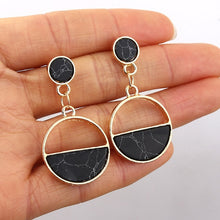Load image into Gallery viewer, Fashion Statement Earrings 2019 Big Geometric Round Earrings For Women Hanging Dangle Earrings Drop Earing Modern Female Jewelry
