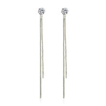 Load image into Gallery viewer, 2019 New Gold Color Long Crystal Tassel Dangle Earrings for Women Wedding Drop Earing Fashion Jewelry Gifts
