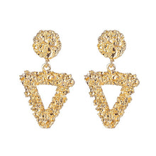 Load image into Gallery viewer, ALIUTOM Fashion Statement Earrings Big Metal Geometric Pendant Earrings For Women Hanging Dangle Earrings Drop Earing Bohemian
